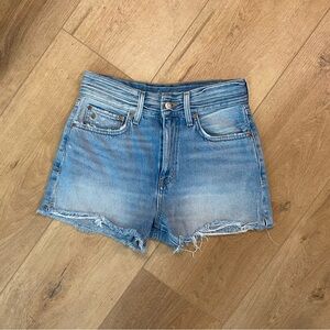Etica Light Blue Jean Shorts